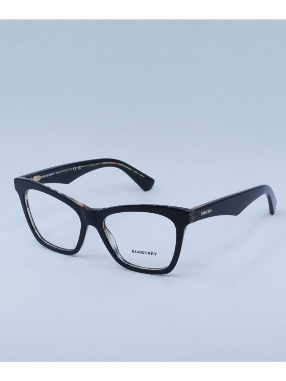 Burberry BE2416 4121 Eyeglasses Black 52mm Cat Eye Frame